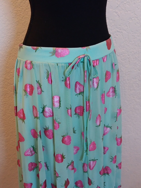 Blackmilk Dresses & Skirts - Blackmilk Mint Green And Strawberry 🍓 Skirt Size Large